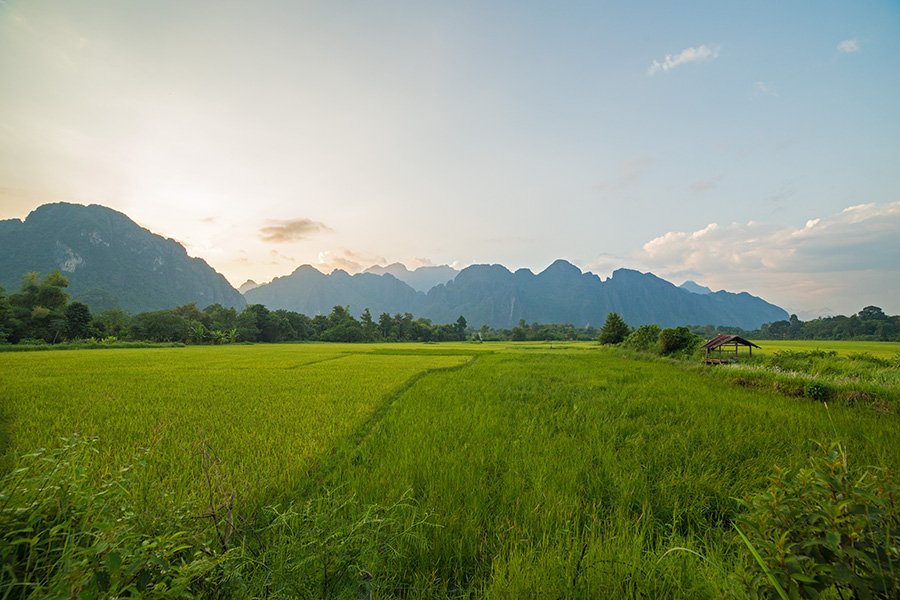 Cycling The Gorgeous Countryside of Vang Vieng, Laos